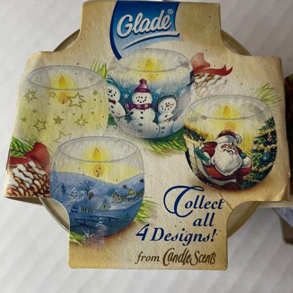 Glade Candle Scents 3 - Holiday Evergreen Christmas Scenes 4oz Each Retired NEW - Picture 6 of 6